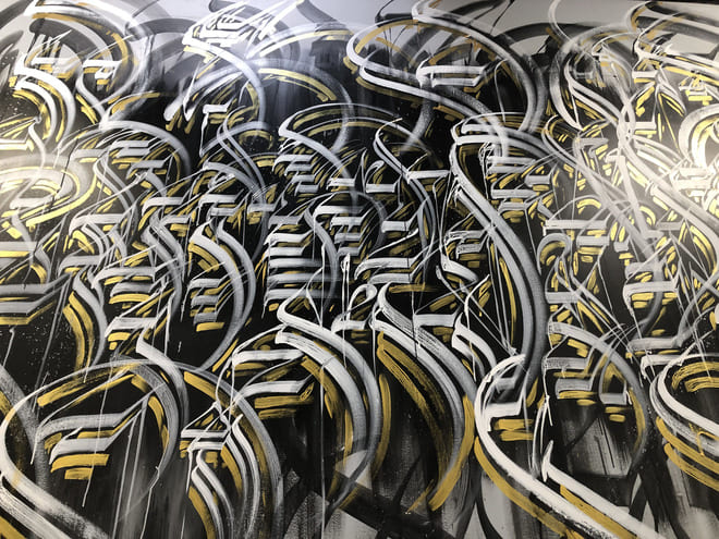 Defer mural at the Container Yard in downtown LA