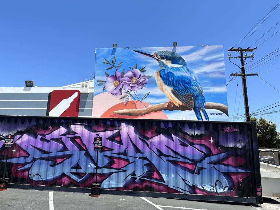 Art Supply Warehouse Parking lot Mural