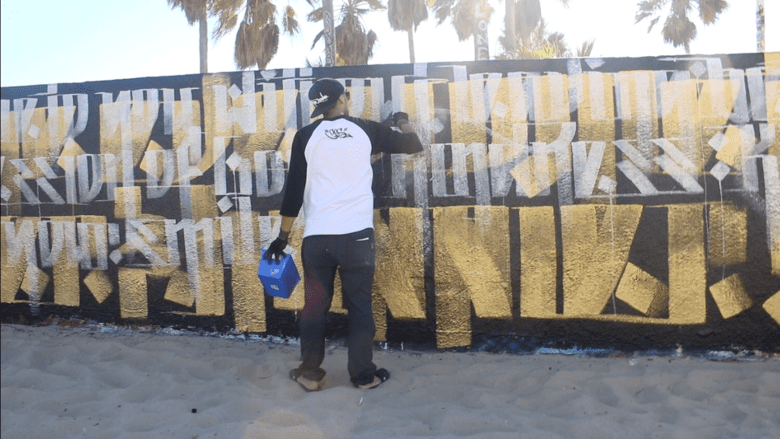 Venice Beach Art Walls 50 foot mural collaboration