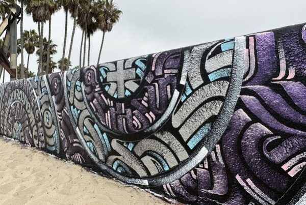 Mandala mural at Venice Beach