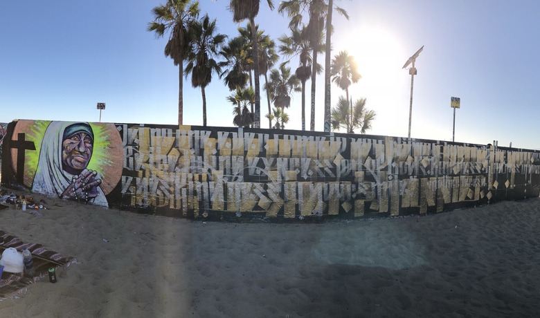 Venice art walls collab with Kim Tabay
