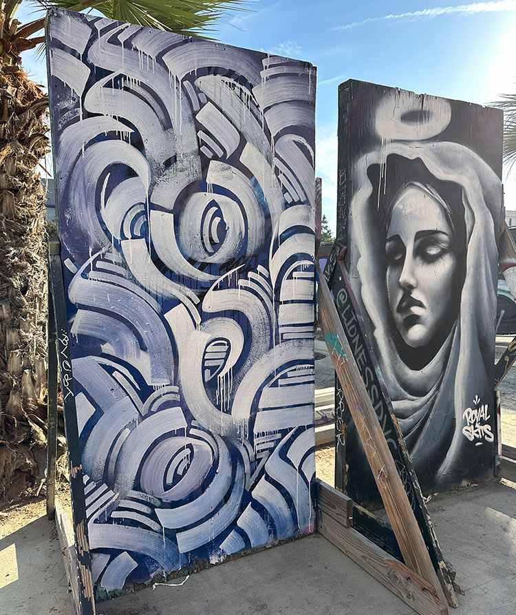 DTSA live art mural by Zak Perez