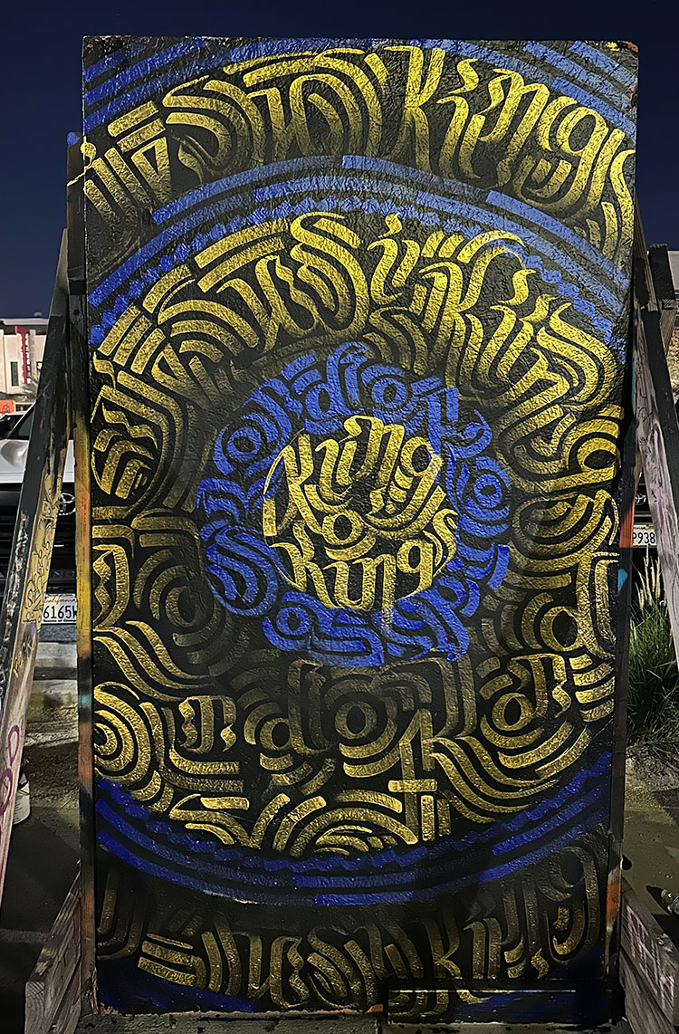 DTSA live art mural by Zak Perez - Jesus is King